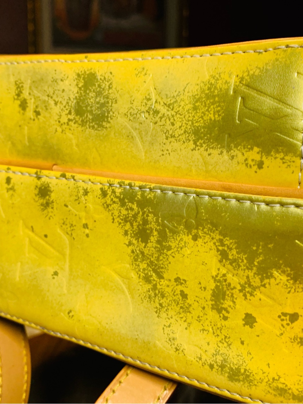 Louis Vuitton Authentic Yellow Vernis Patent Back Pack. Legitgrails COA provided - Picture 7 of 12